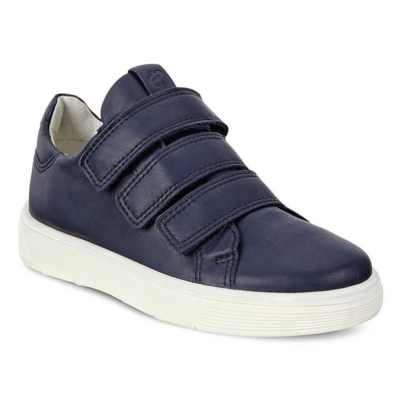 Kids Ecco Street Tray K - Sneakers Blue - India EJIBAK063